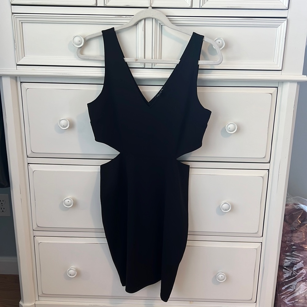 Express side cutout cocktail LBD